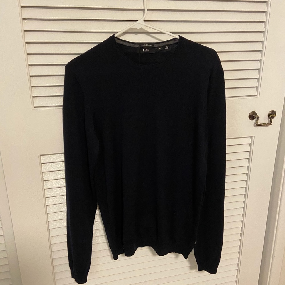 NWT BOSS Hugo Boss men’s slim fit merino sweater M